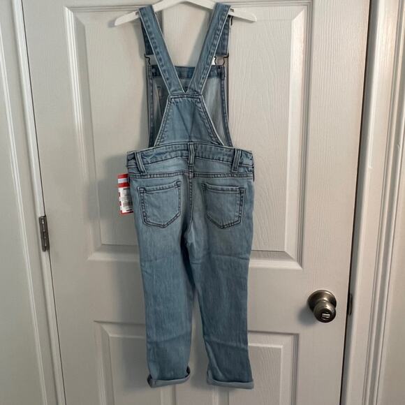 New Cat & Jack Fall Girls Overalls purple Sequin Distressed knees XS 4/5 NWT - Picture 5 of 5